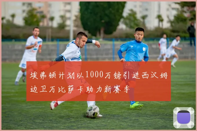 埃弗顿计划以1000万镑引进西汉姆边卫万比萨卡助力新赛季